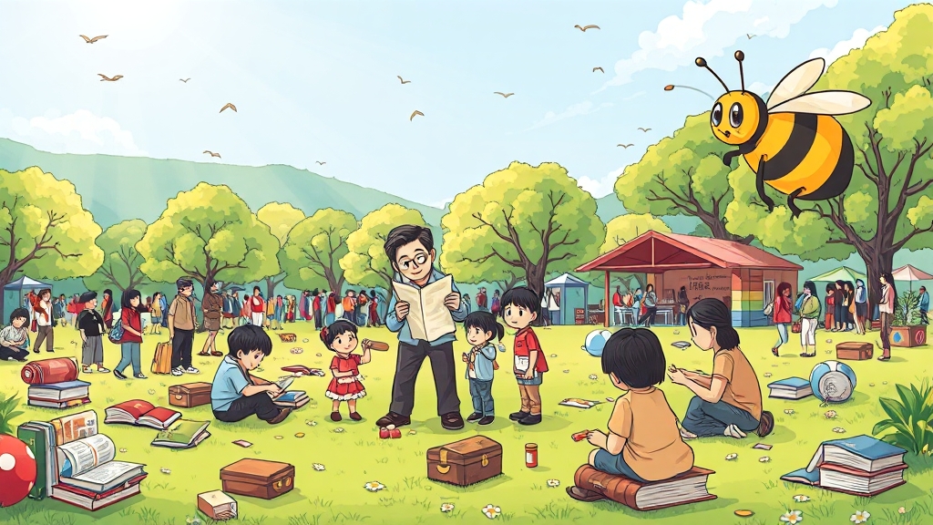 책축제 개요 및 일정 (cartoon 스타일)