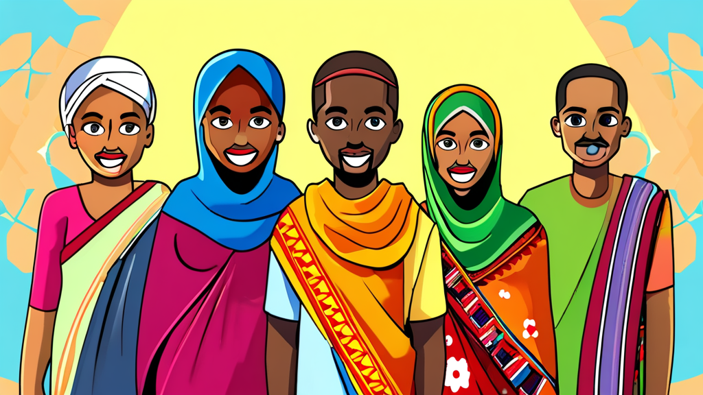 기초생활수급자 지원 금액 및 계층별 차등 (cartoon 스타일)