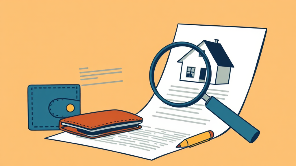 월세 세액공제 시 주의사항 (illustration 스타일)