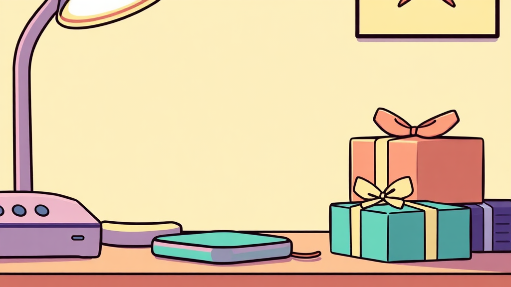 충전기/보조배터리, 왜 선물로 좋을까? (cartoon 스타일)