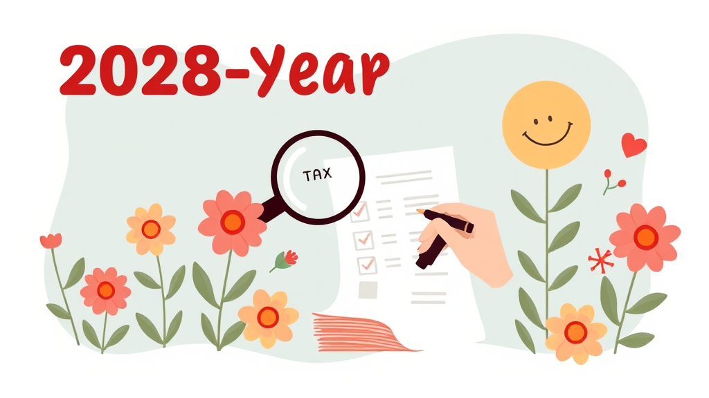 연말정산 유의사항 및 꿀팁 (illustration 스타일)