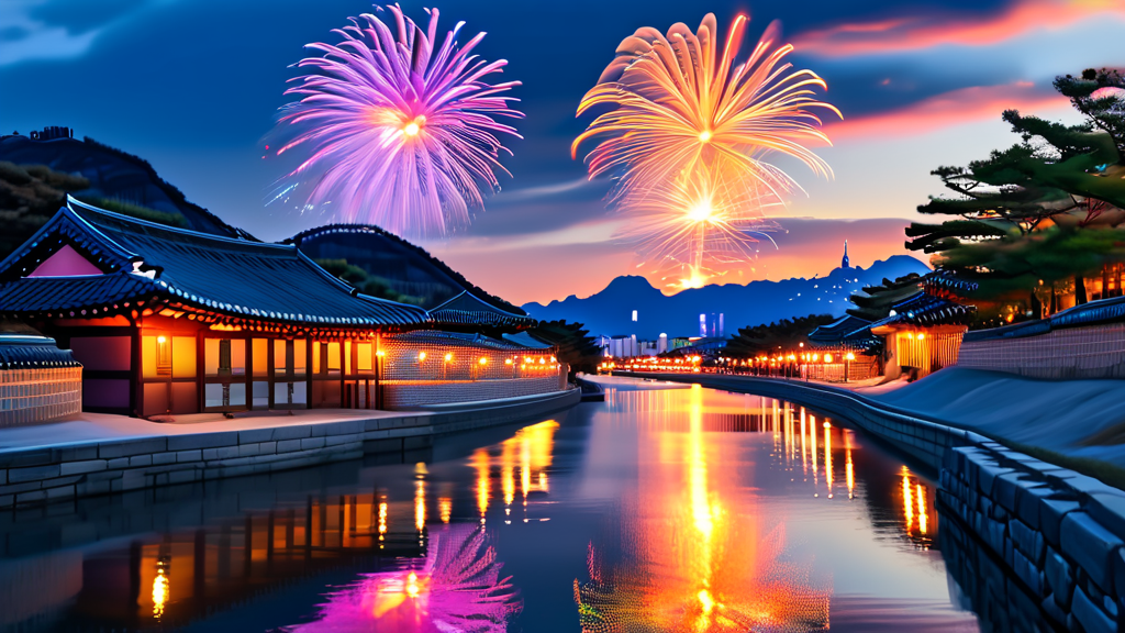 서울의 다채로운 문화 행사 탐방: 무료 전시부터 음악 공연까지 (realistic 스타일)