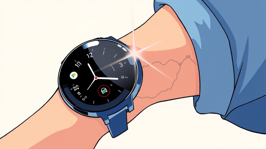 워치7 건강 관리 기능 심층 탐구 (illustration 스타일)