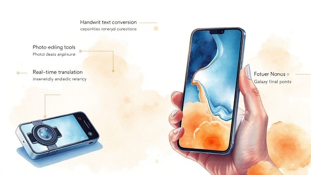 활용 사례: 갤럭시 S24, 아이폰 (watercolor 스타일)