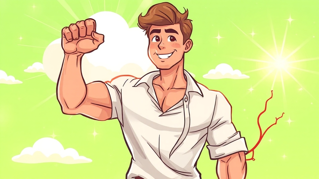 남성 호르몬, 발기력에 얼마나 중요할까? (cartoon 스타일)