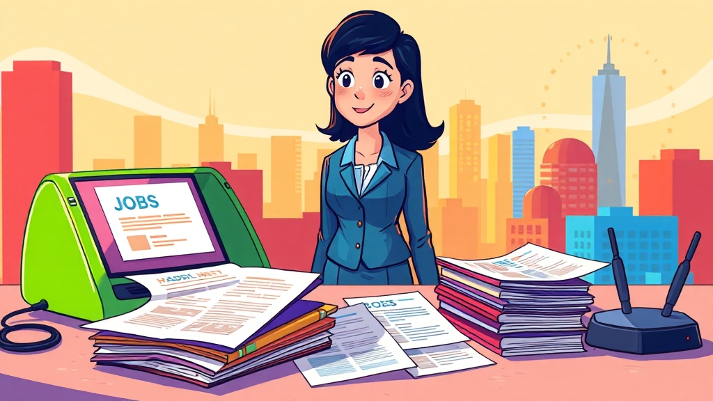 실업급여 수급자와 워크넷 연동 (cartoon 스타일)