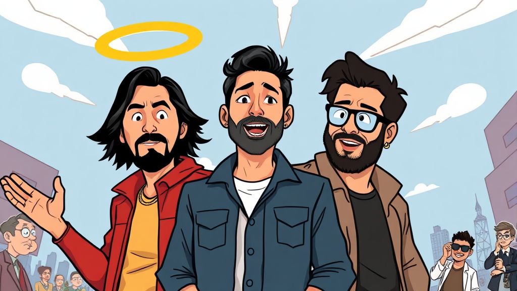 주요 출연진 & 등장인물 (cartoon 스타일)