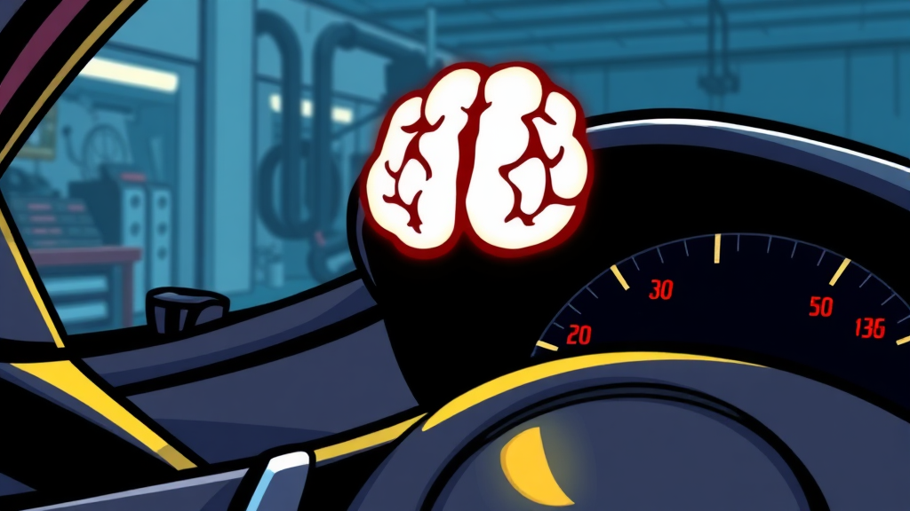 엔진 경고등, 왜 켜질까? (cartoon 스타일)