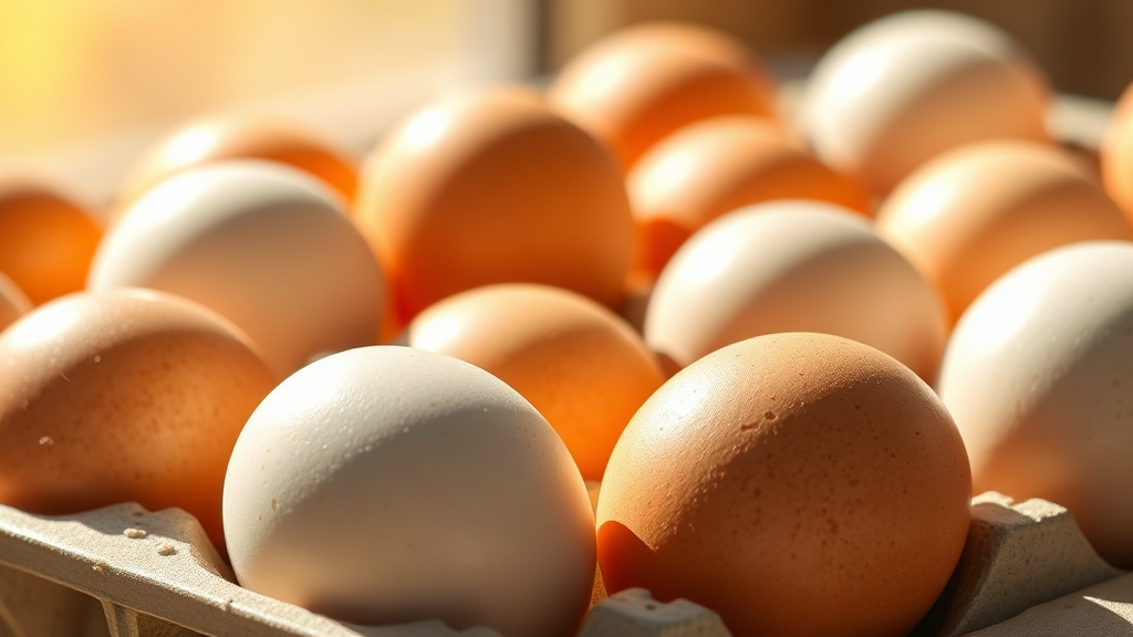 계란 품질 등급, 이제 껍데기에서 확인! (realistic 스타일)