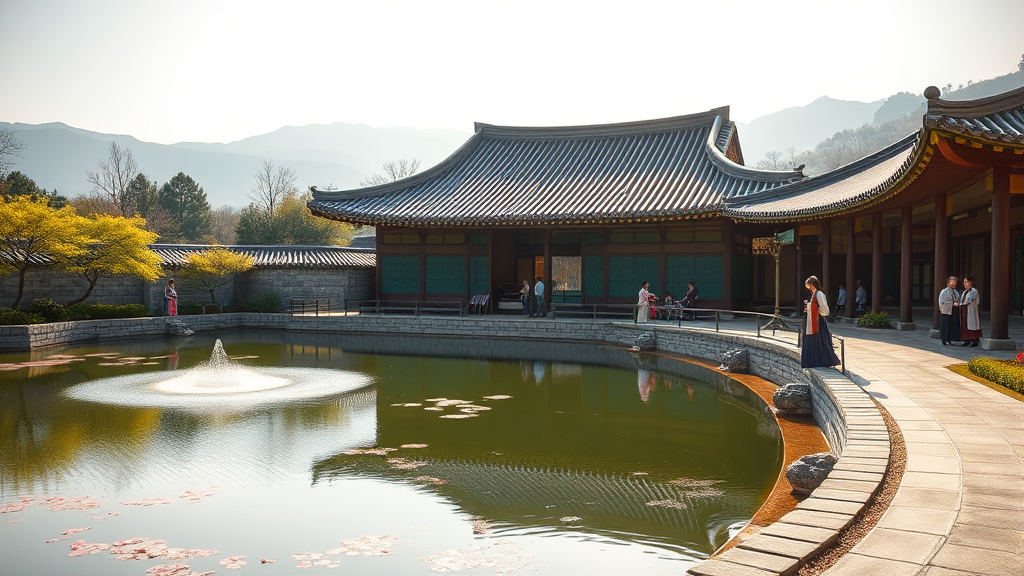 관람 정보 (입장료, 운영 시간) (realistic 스타일)