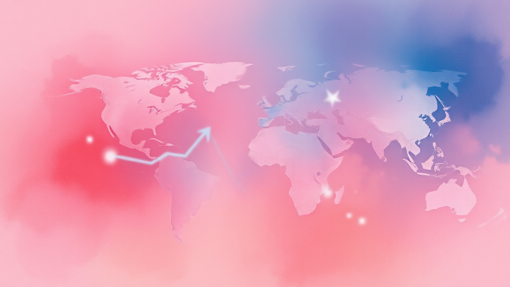 해외 시장 흐름과 연계한 야간선물 분석 (watercolor 스타일)