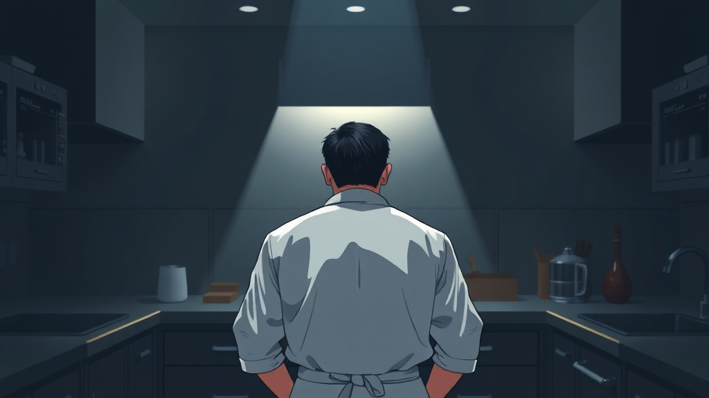 방송 활동 중단 및 향후 계획 (illustration 스타일)