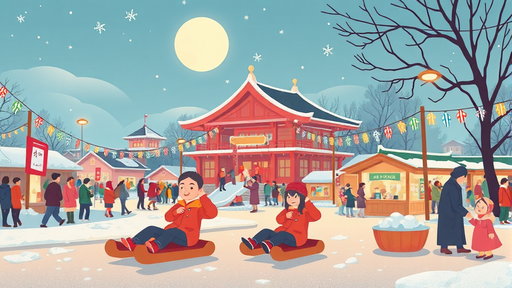 축제, 낚시 말고 뭐 할까? (illustration 스타일)