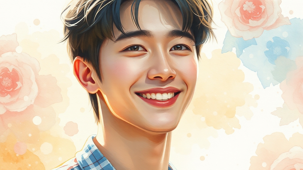 배현성의 매력 (watercolor 스타일)