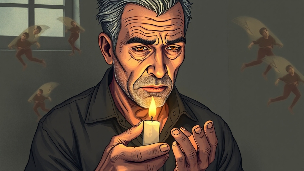 남성 갱년기, 무엇일까요? (illustration 스타일)