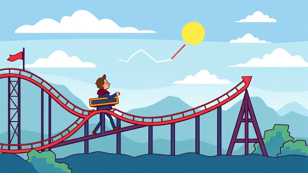 코스피, 광란의 거품인가? 현황과 변동성 분석 (cartoon 스타일)