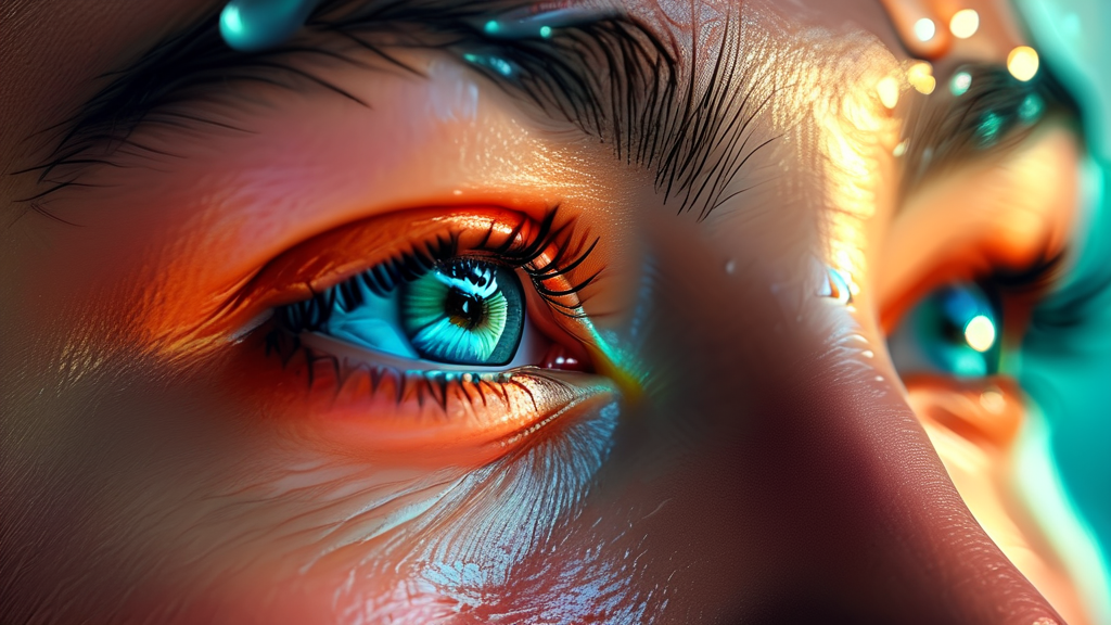 안구건조증 완화를 위한 생활 습관 가이드 (realistic 스타일)