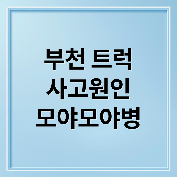 부천 트럭
사고원인
모야모야병 (부천 트럭 사고 모야모야병)