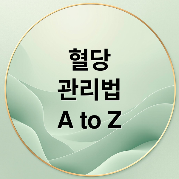 혈당
관리법
A to Z (혈당 낮추는 방법)