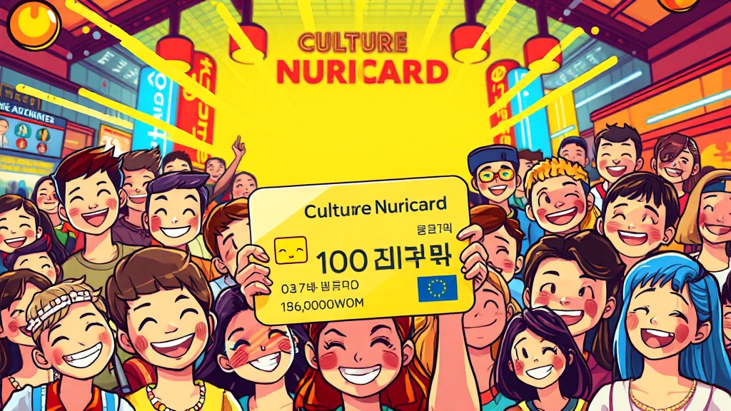 문화누리카드 핵심 요약 (cartoon 스타일)