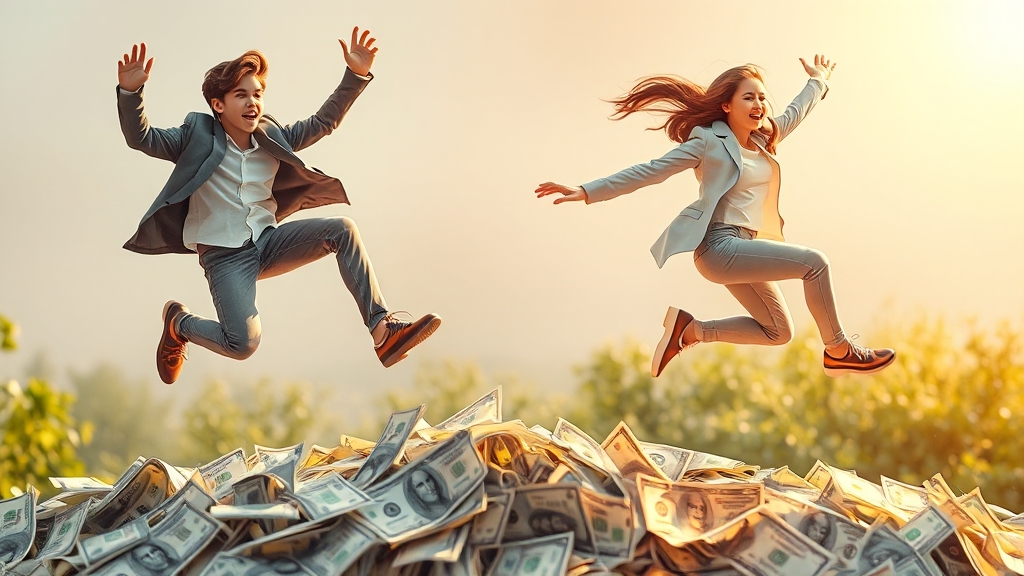 청년희망적금 vs 청년도약계좌 비교 (realistic 스타일)