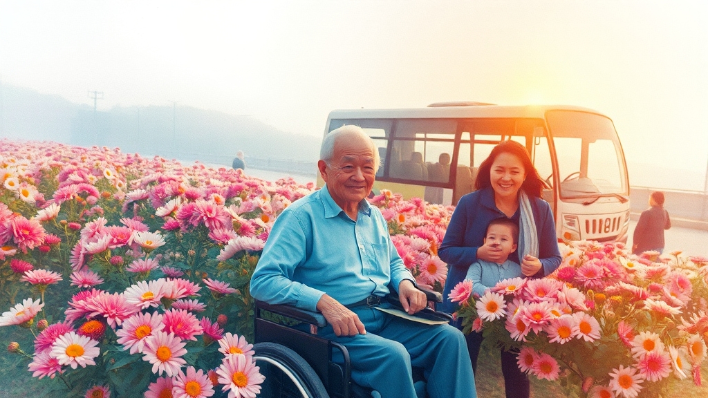 꿀팁 대방출: 교통, 편의시설 & 유의사항 (watercolor 스타일)