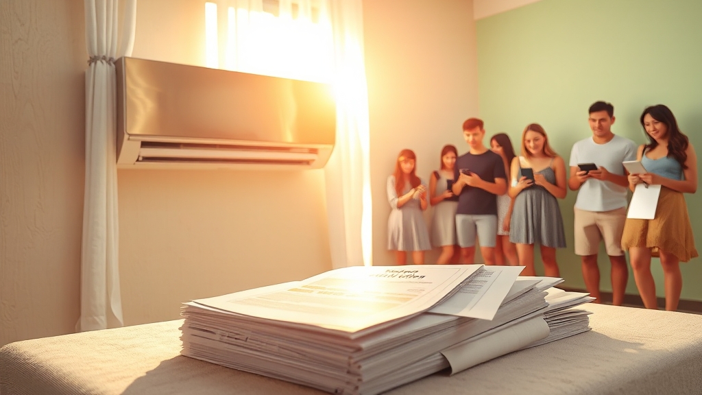 에어컨 환급 사업 FAQ 및 유의사항 (realistic 스타일)