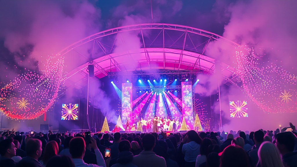 공연 일정 및 장소 (watercolor 스타일)