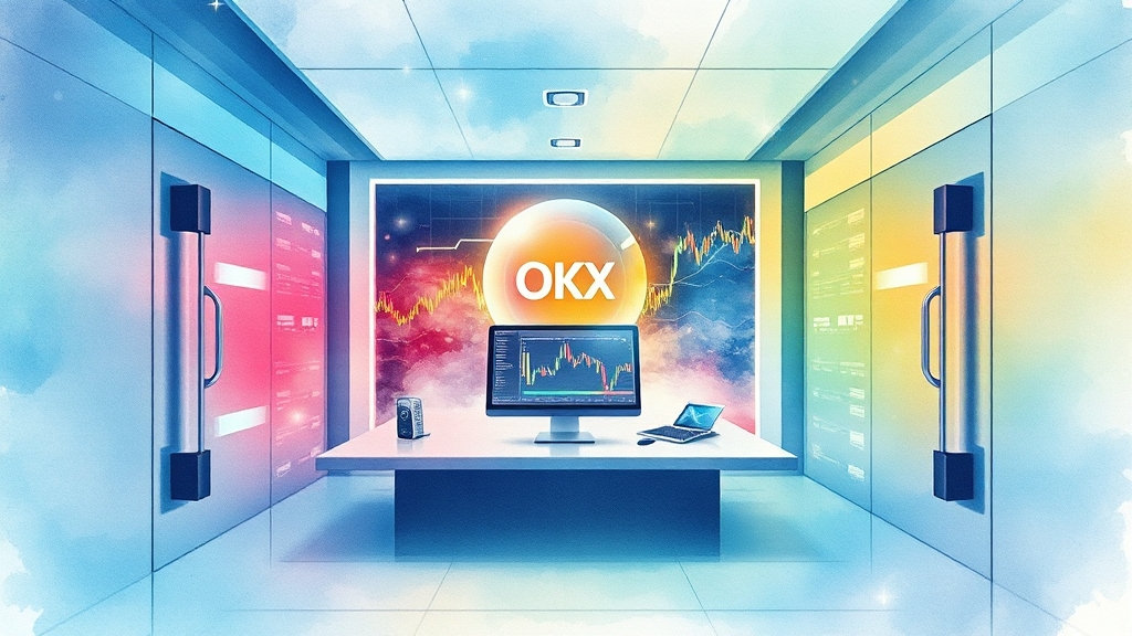 OKX 거래소 주요 특징 (watercolor 스타일)