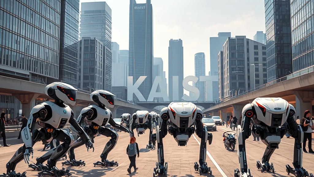 로봇 창업 시장 현황 (realistic 스타일)