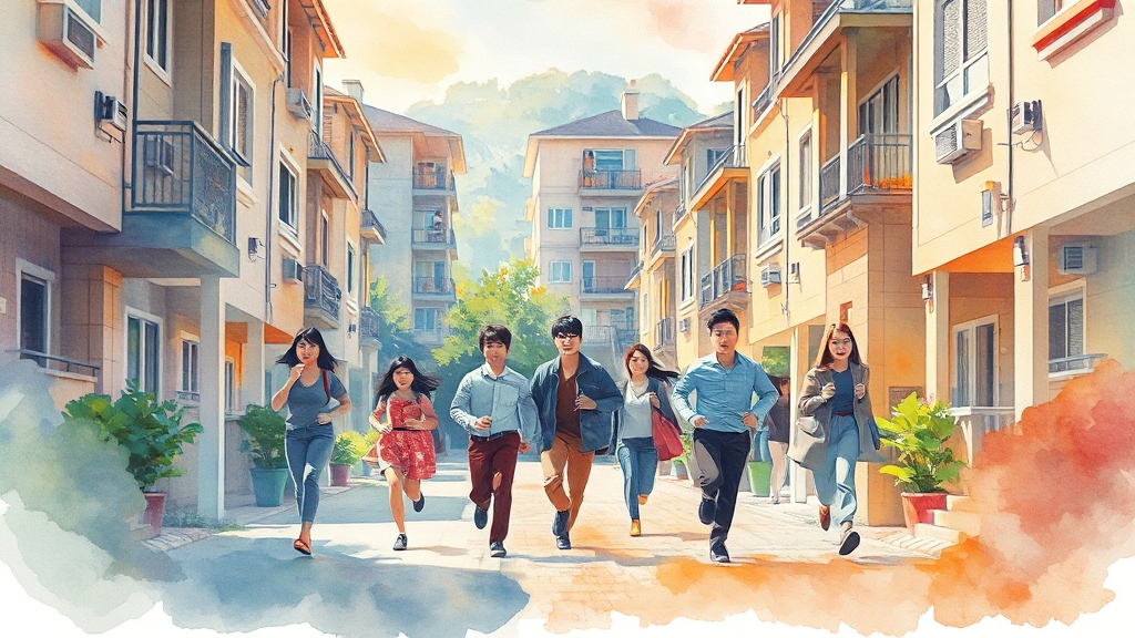 대기기간 단축 전략 (watercolor 스타일)