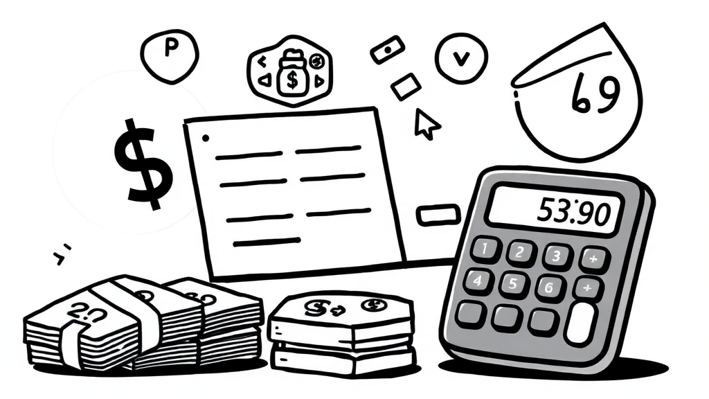 실수령액 계산 및 4대보험 공제 (cartoon 스타일)