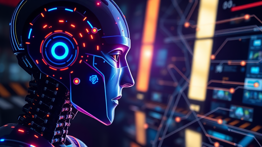 AI 검색 시대, 인간의 판단력과 디지털 문해력의 중요성 (realistic 스타일)