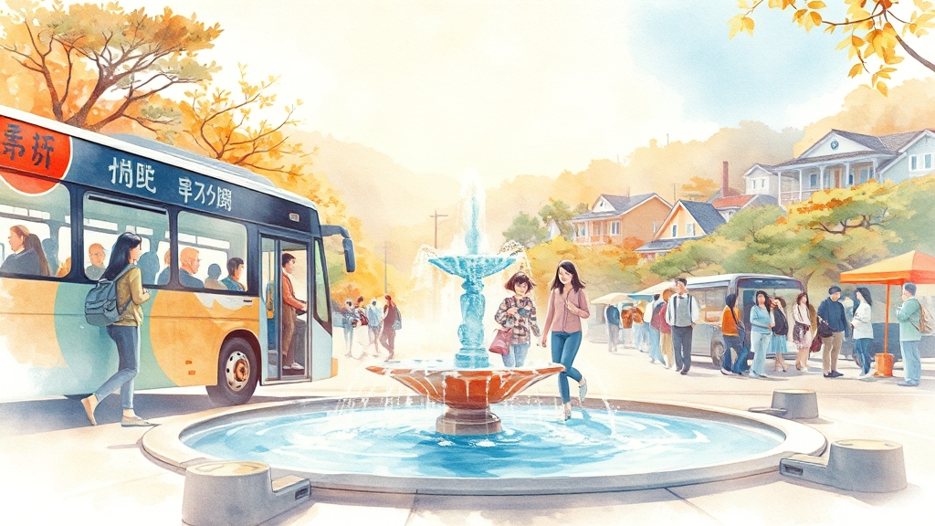 교통 & 주차 정보 (watercolor 스타일)