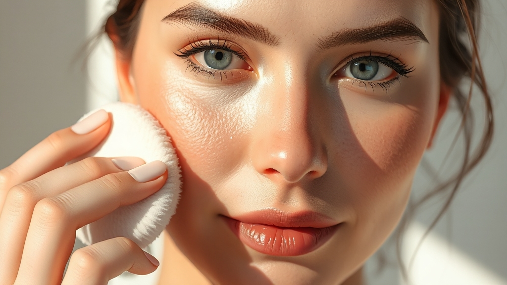 피부 타입별 꿀팁 (realistic 스타일)