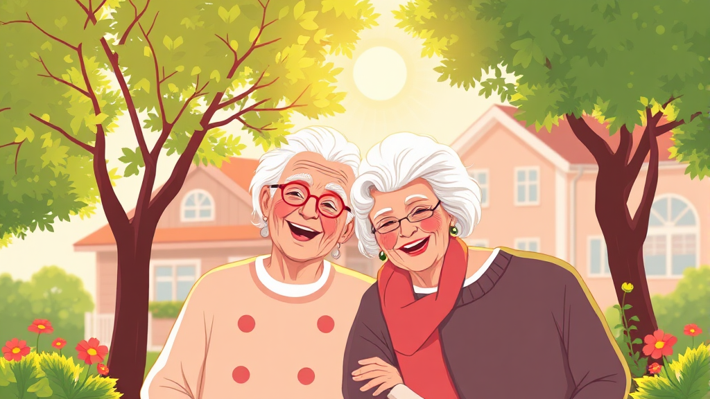 고령자 복지주택이란? (illustration 스타일)