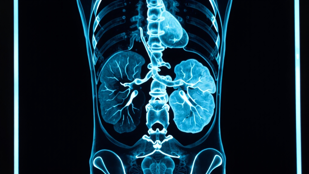 복부 CT 검사 비용 및 실비 (realistic 스타일)