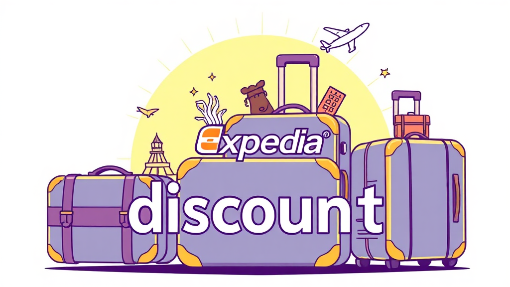 익스피디아 항공권 예약 꿀팁 (illustration 스타일)