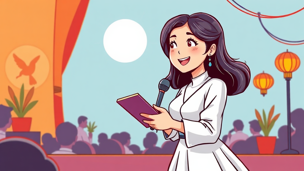 유리의 다방면 활동과 사회적 기여 (cartoon 스타일)