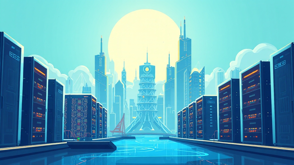 AI 데이터센터 울산의 특징 (illustration 스타일)