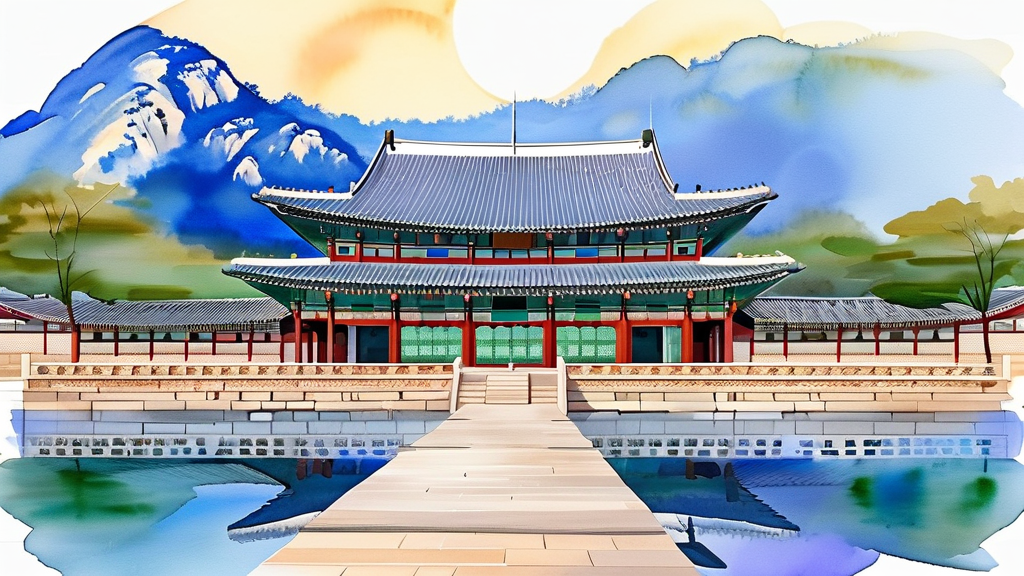 창경궁 야간개장 관람 꿀팁 & 유의사항 (watercolor 스타일)