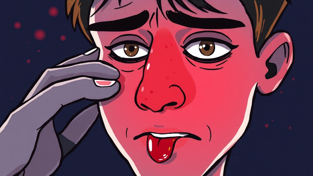 초기 증상과 자가 진단 (cartoon 스타일)