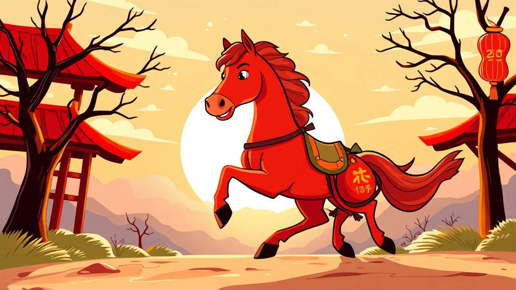 병오년 새해 인사말 모음 (cartoon 스타일)