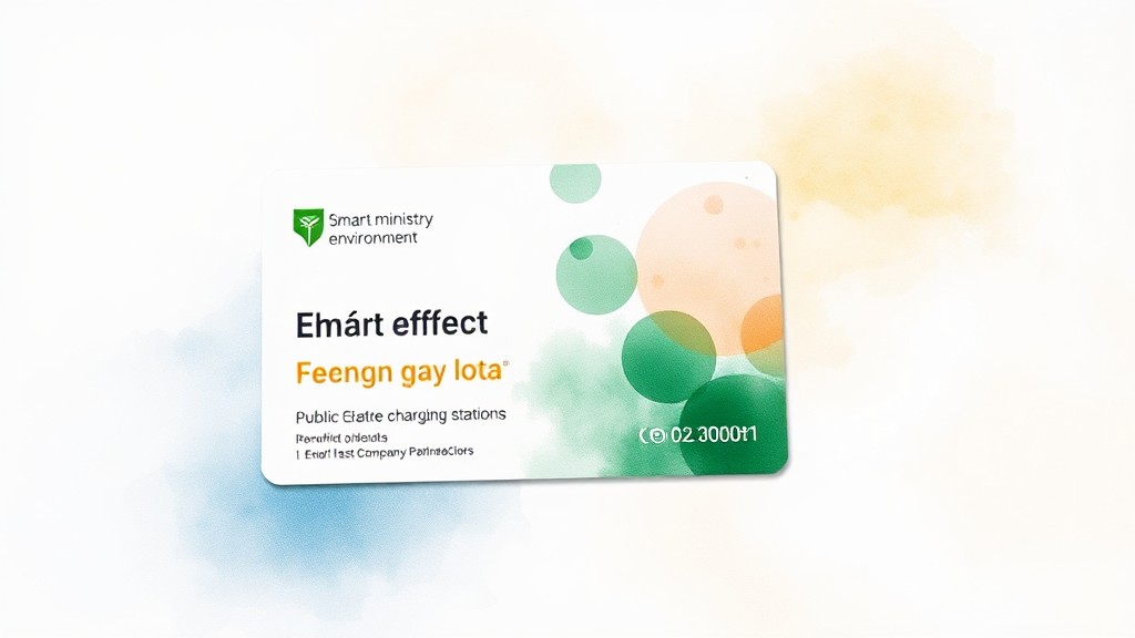 충전 요금 할인, 환경부 카드로 똑똑하게! (watercolor 스타일)