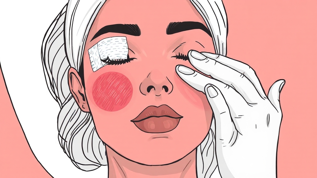 레이저 치료 후 관리 (illustration 스타일)