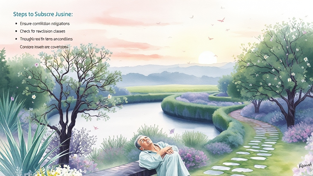 유병자, 간병보험 가입 전략은? (watercolor 스타일)