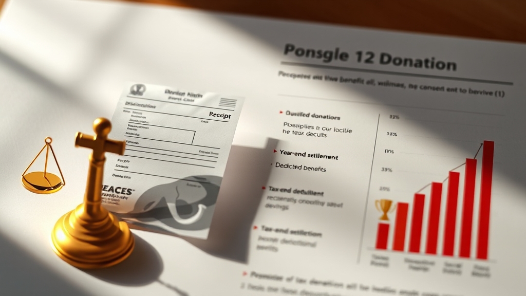 기부금 종류별 세액공제 혜택 (realistic 스타일)