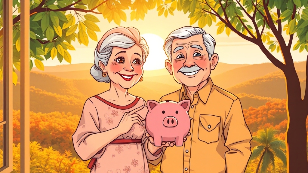 퇴직연금 의무화, 왜 중요할까요? (cartoon 스타일)