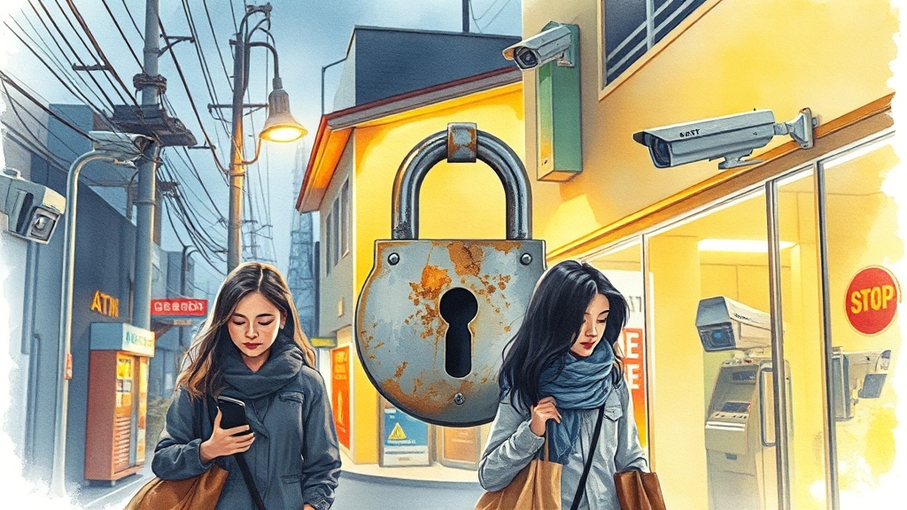 안전과 보안 요소 평가 (watercolor 스타일)