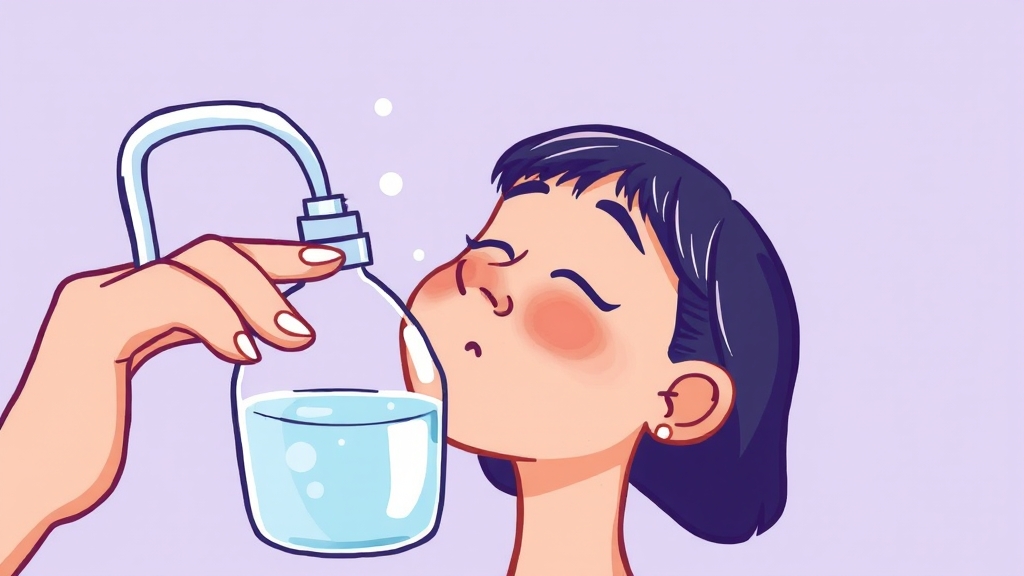 코세척 시 주의사항 (cartoon 스타일)